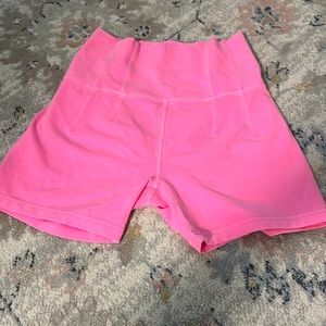 New offline Aerie biker shorts in pink!